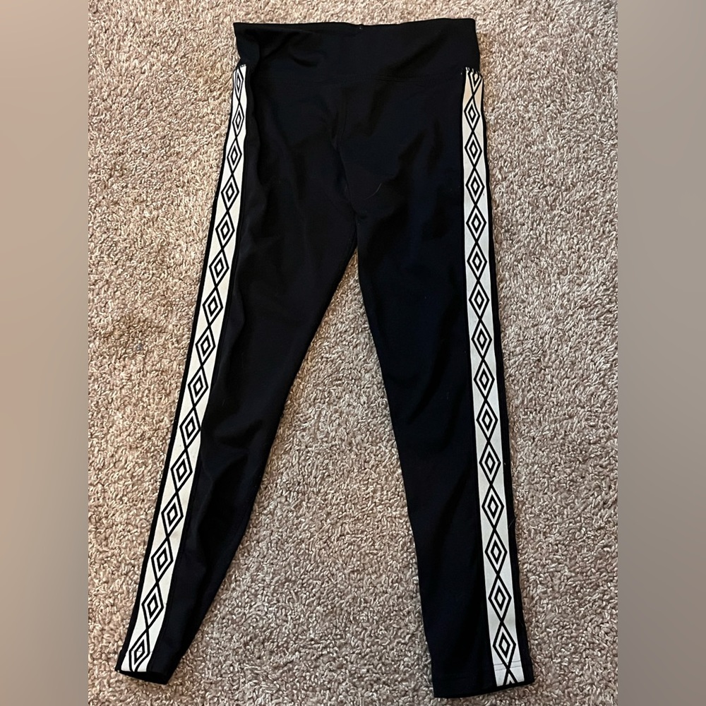 kids black and white leggings